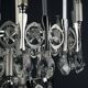 Classic glass chandelier from the mid-century by Gaetano Sciolari, Italy, 1970s.