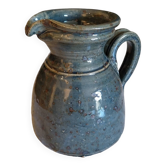 Glazed stoneware jug signed Baudat