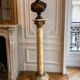 Onyx and gilded bronze column in Corinthian style – Display pedestal