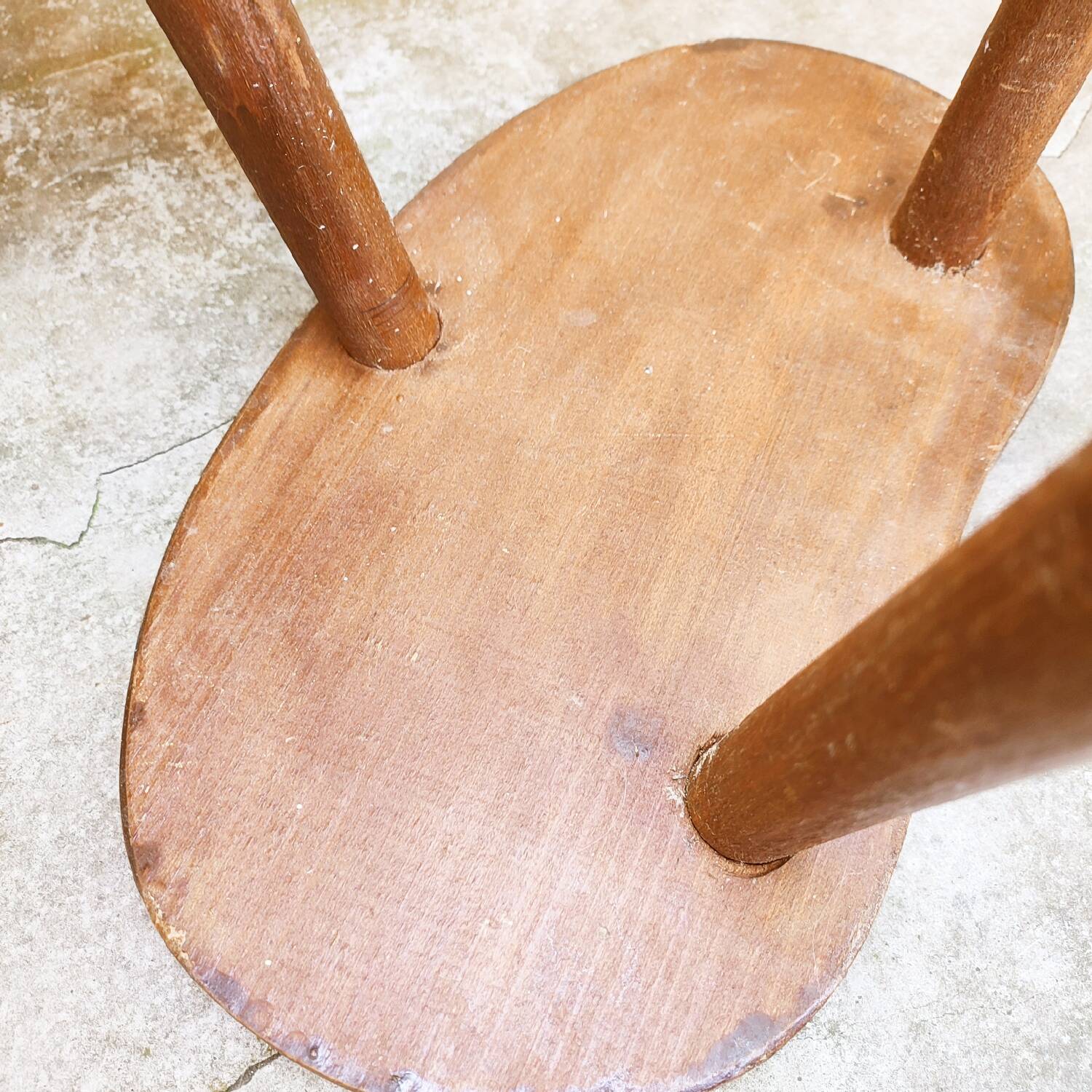Pair of small wooden stools