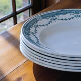 Antique ironstone plates signed Moulin des Loups "Provence"