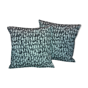 Paire de coussins avec