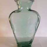 Trapeze vintage thick glass vase