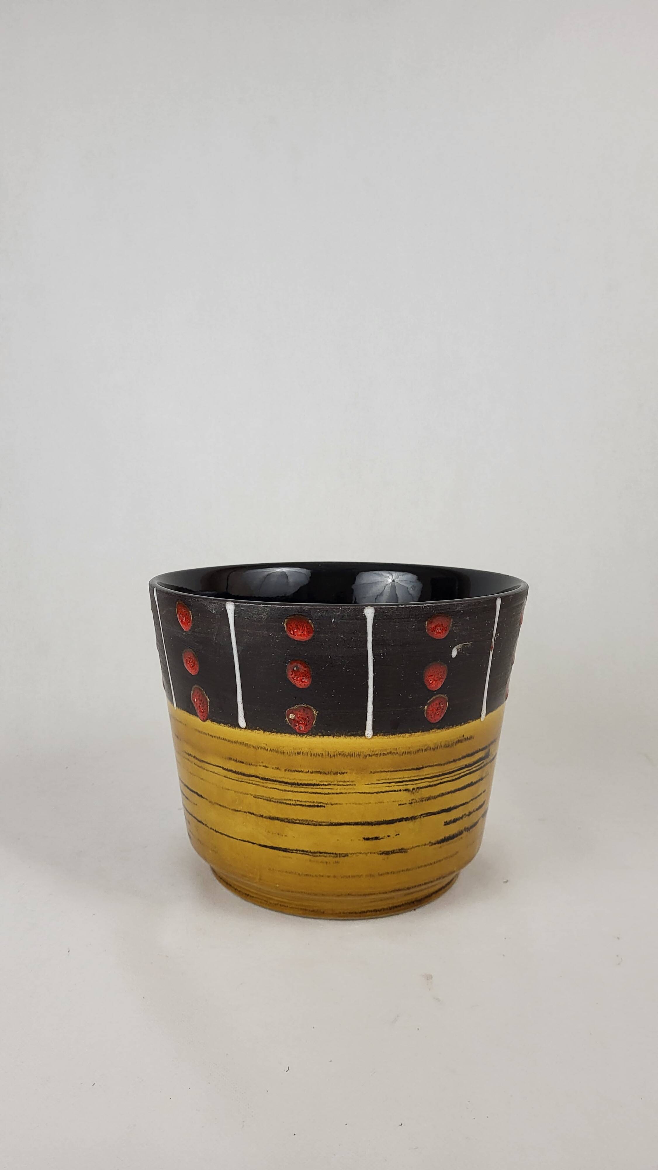 Vintage ceramic pot cover 60 Scheurich