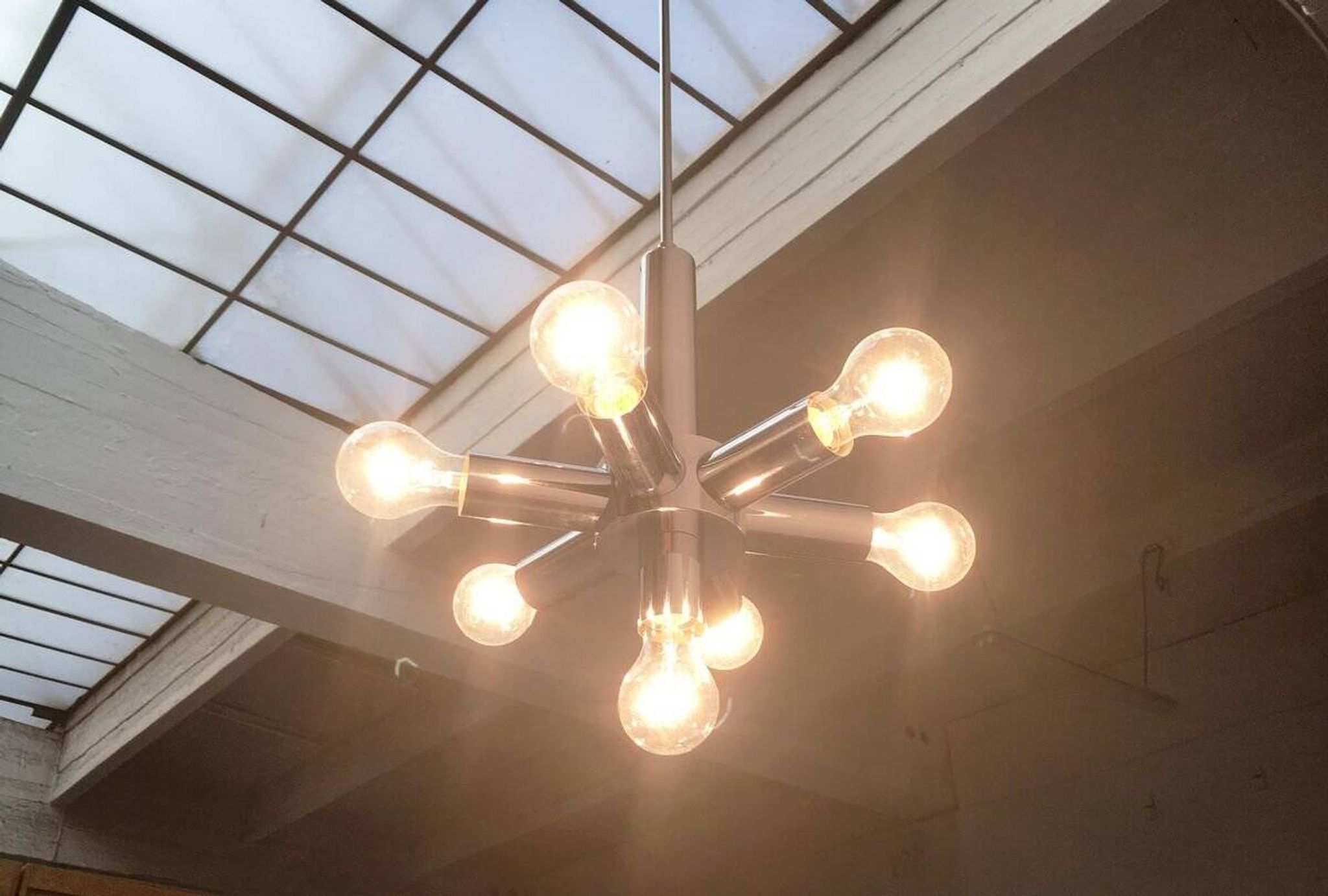 Suspension Chrome Space Age Mid-Century