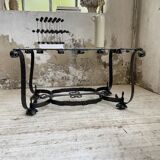 Table basse des années 80 style brutaliste