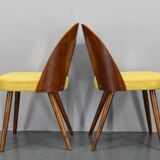 1960s Antonin Suman Set of Four Restored Dining Chairs in Walnut Finish