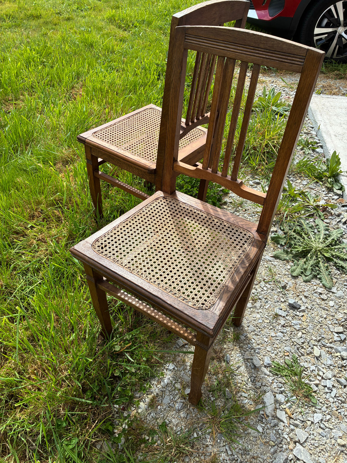 Art Nouveau chair pair