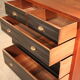 English mahogany black dresser