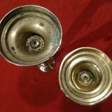 Set of 2 old torches candlesticks with binet Louis Philippe XIX 10th