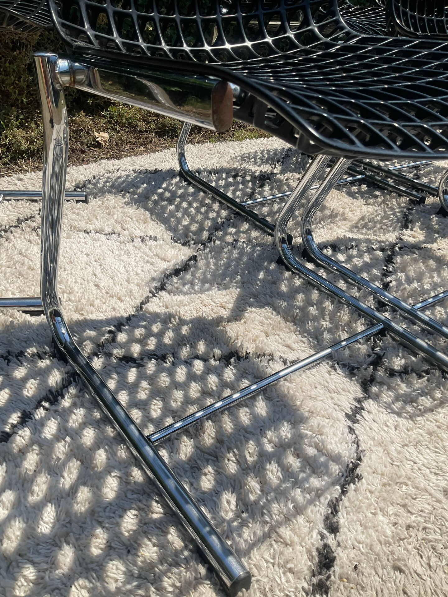 Série de 6 chaises « Moiré » par Ton Haas