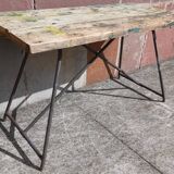 Folding workshop table