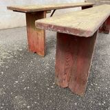 Pair of folding benches