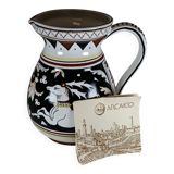 Archaic Italian pitcher from Siena in hand-painted ceramic – animal decoration