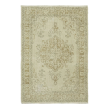 Hand-knotted anatolian vintage carpet  1970s 219 cm x 311 cm