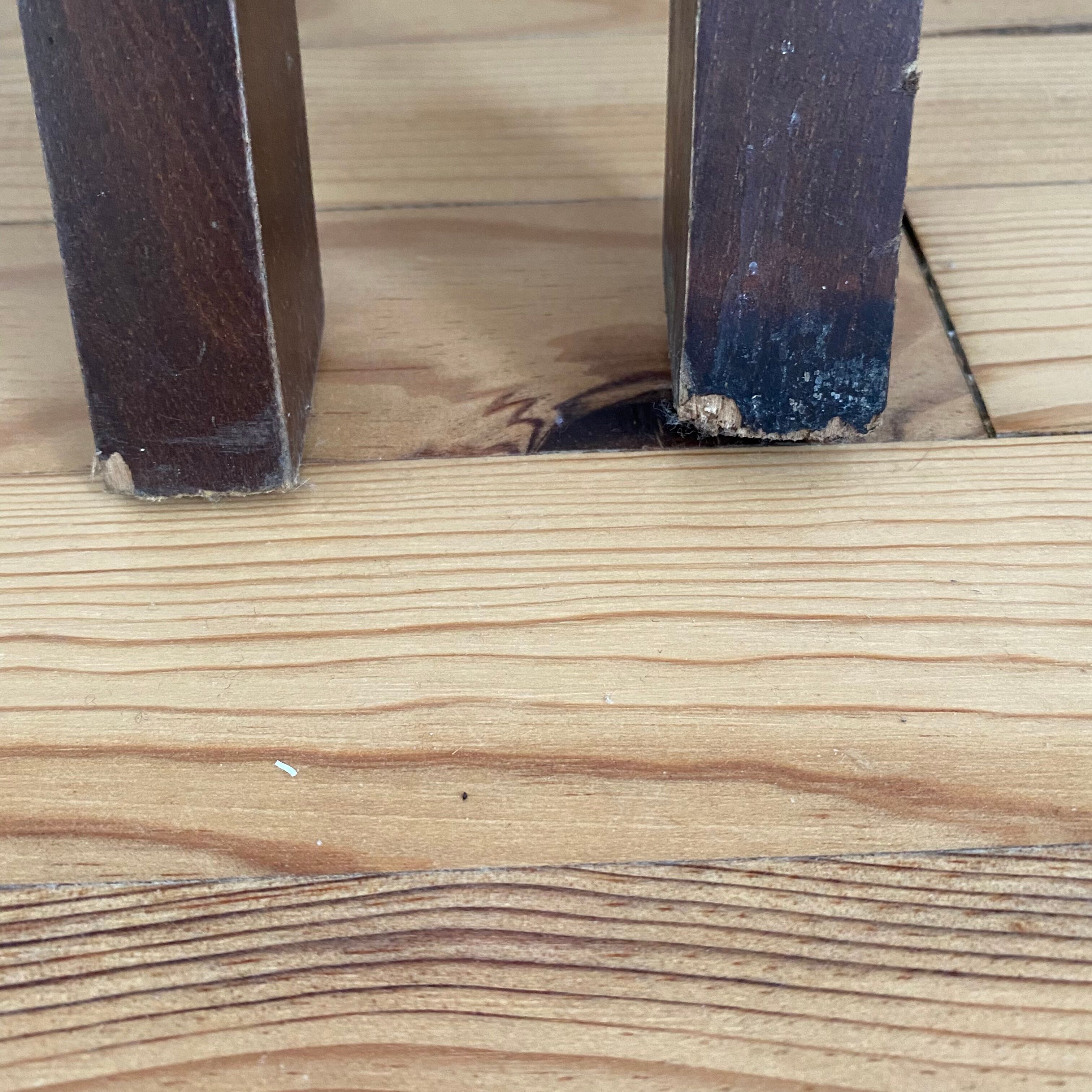 Two folding chairs wood and cannage
