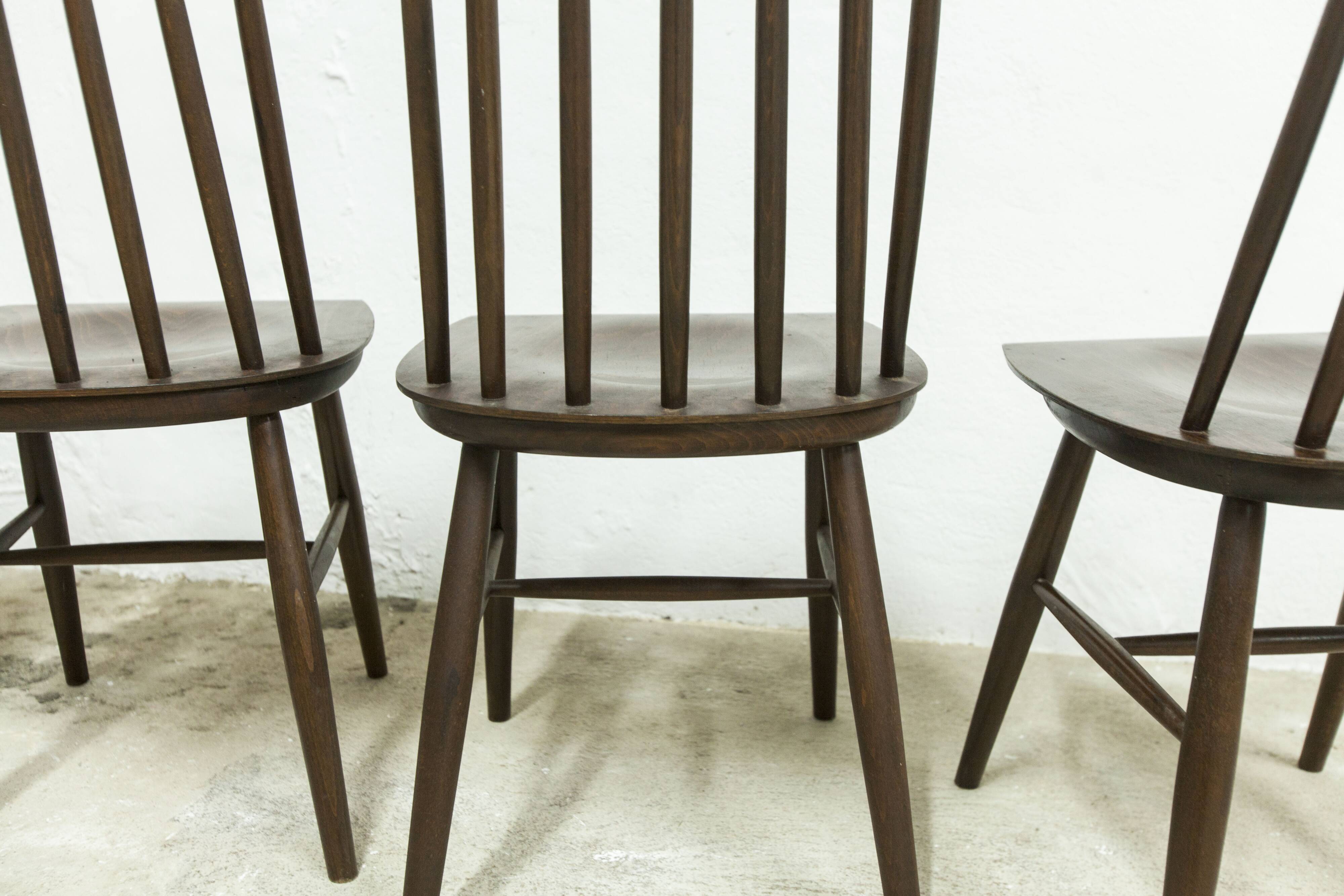 Lot de 4 chaises swr fanett de Ilmari Tapiovaara