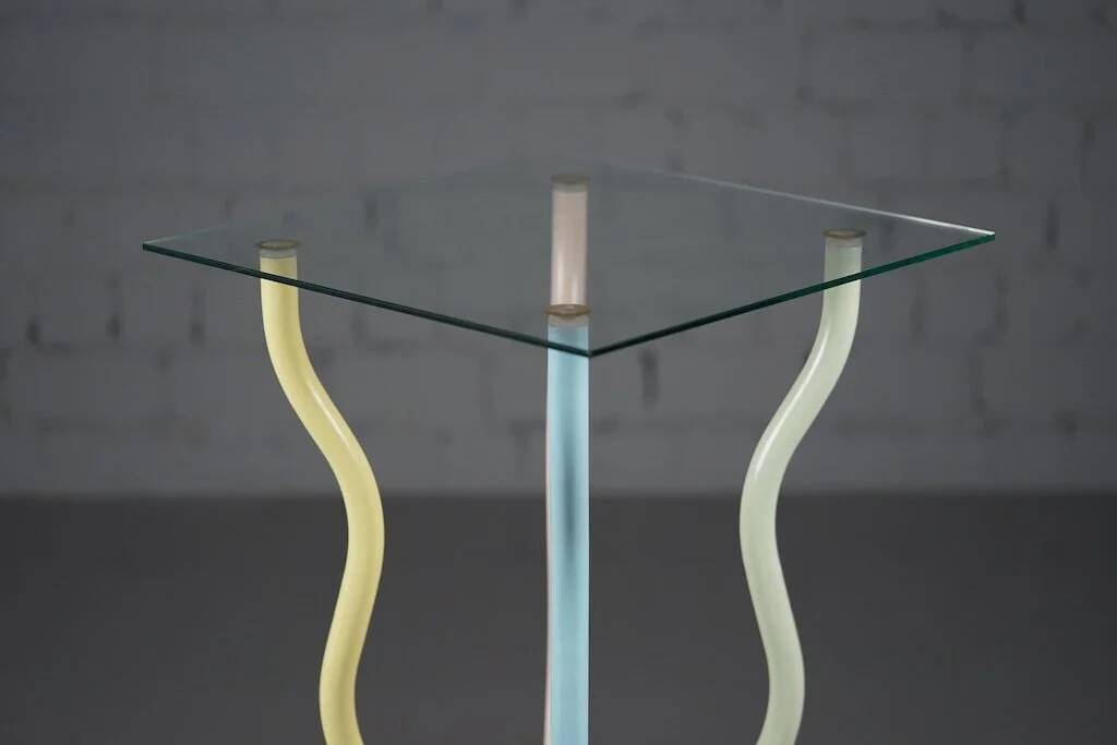 Table prototype Le Strutture Tremano par Ettore Sottsass pour Belux