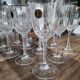 Lot de 12 verres à vin blanc vintage en cristal italien modèle Capri avec boites d'origine