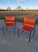 Set of 2 Matteo Grassi leather chairs