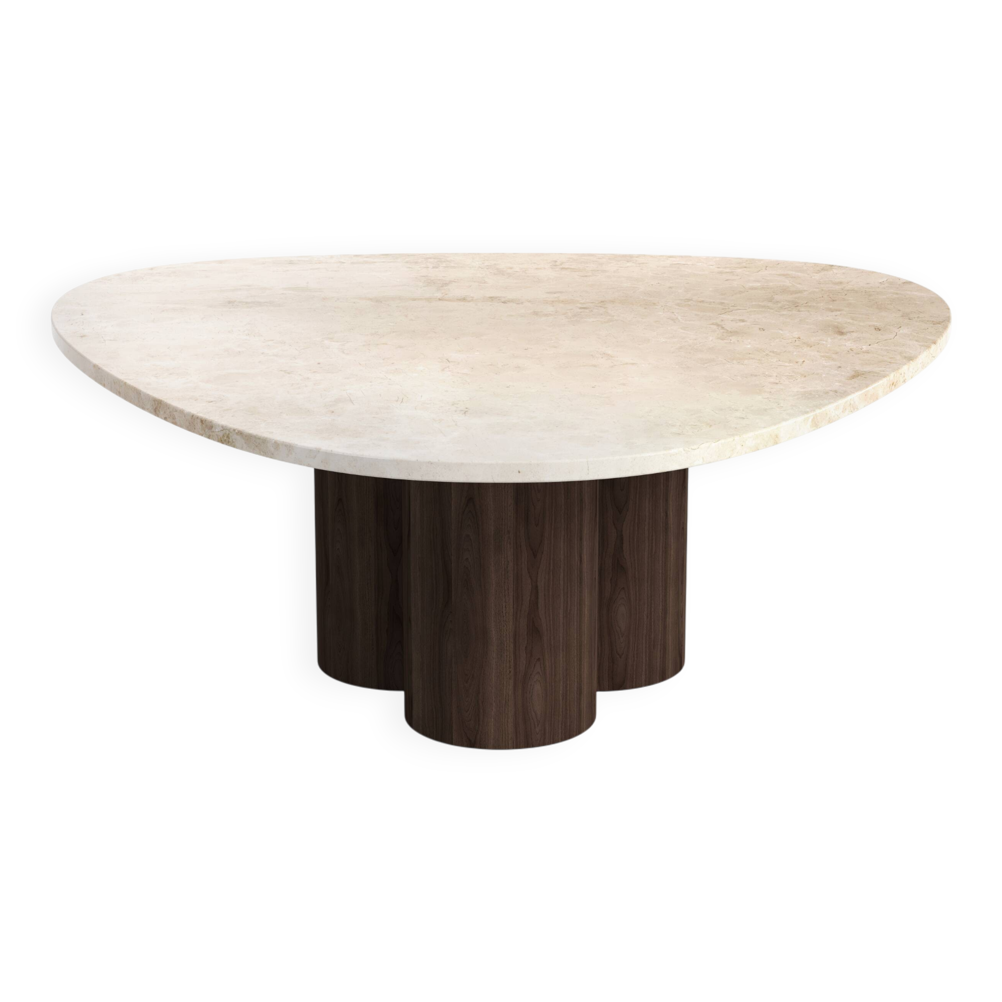 STONE VALLEY Contemporary coffee table – Rivage – Crema marble