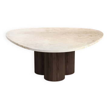 STONE VALLEY Table basse contemporaine – Rivage – Marbre Crema