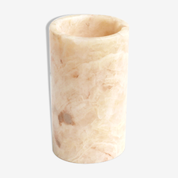 Alabaster pencil pot 70s