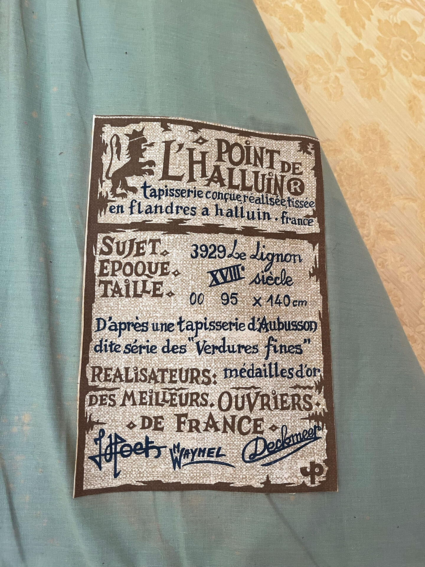 Tapestry inspiration Gobelins