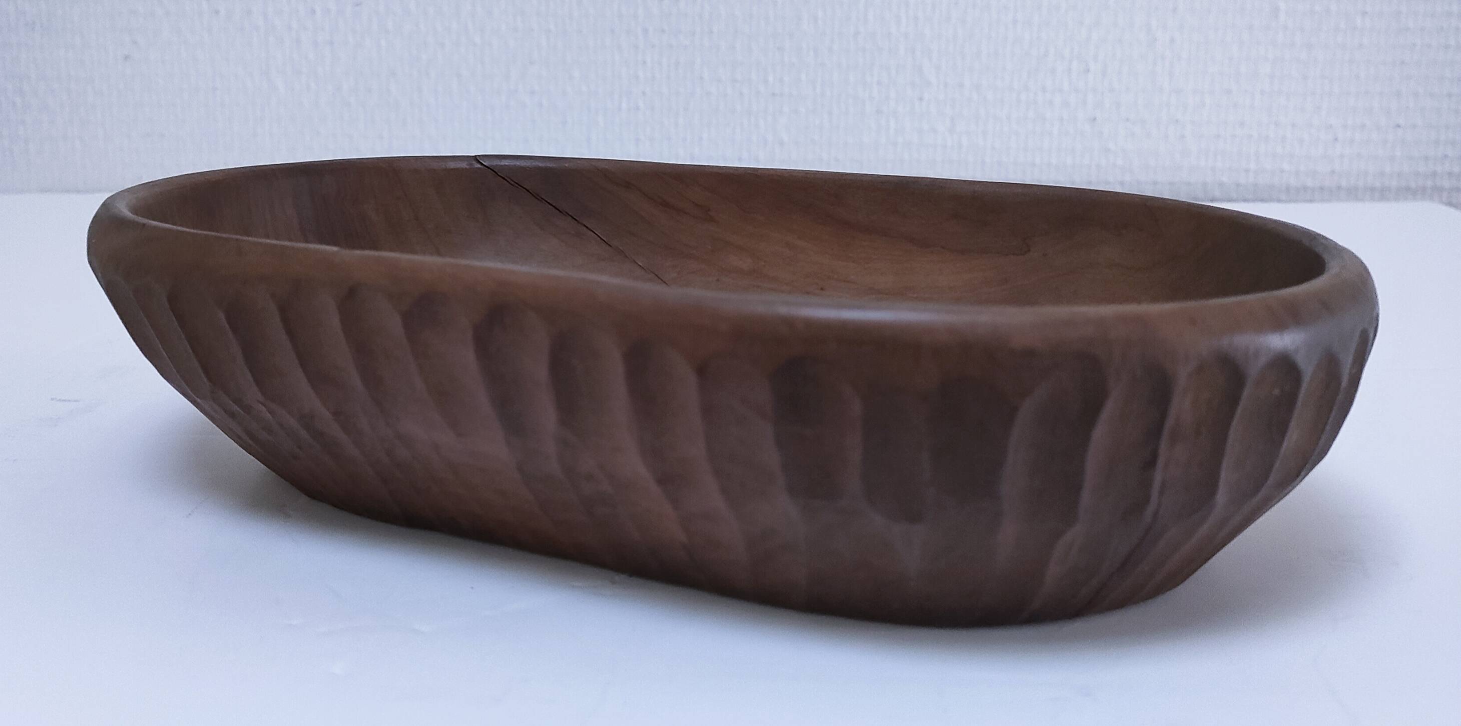 Solid wood pocket emptier, gouged