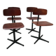 4 vintage industrial chairs