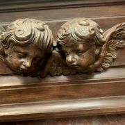 Napoleon III style planter in solid oak 20th century