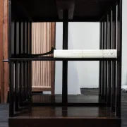 Old wooden revolving library