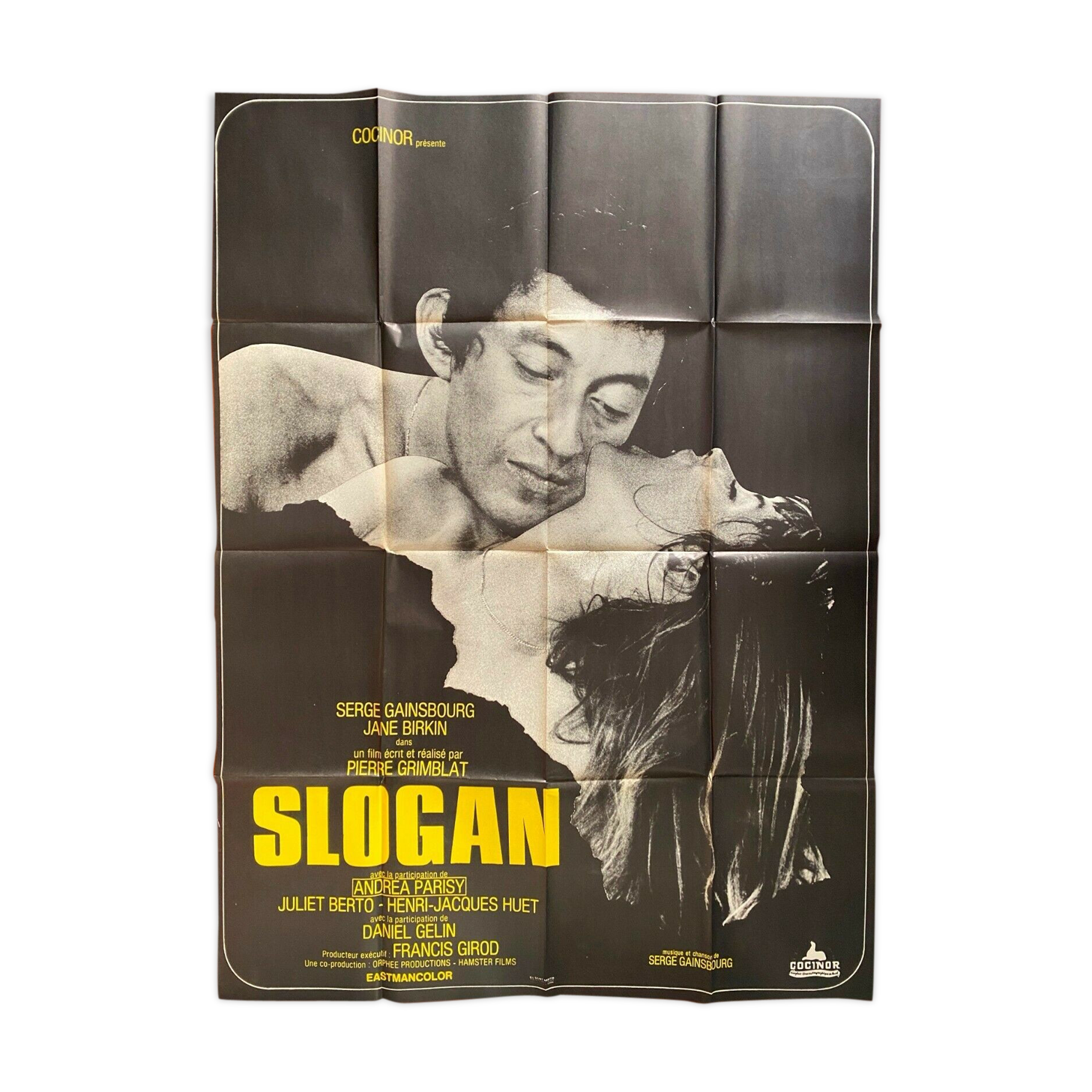 Movie poster "Slogan" Serge Gainsbourg, Jane Birkin 120x160cm
