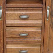 Art Deco sideboard in mahogany and mahogany burl. Splendid patina.