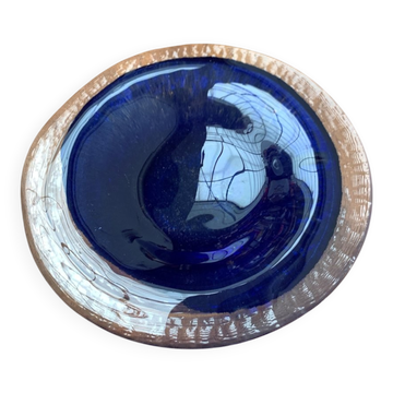 Mid-century Swedish glass bowl from Pukeberg Glass, 1960s.