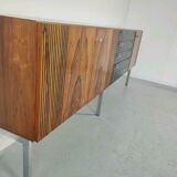 Vintage rosewood sideboard, chrome 1960