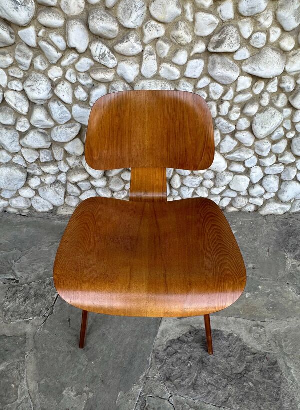 Chaise DCW noyer par Charles & Ray Eames pour Herman Miller, 1950-53