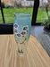 Glass vase with enamel flowers circa 1900