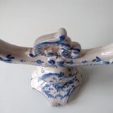 Ceramic chandelier hand-painted with signature