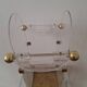 Fontana Arte inspired lucite / acrylic and brass umbrella stand, 1970s