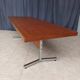 Vintage mahogany desk with chrome metal.