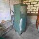 Industrial metal 1-door wardrobe unit 1950