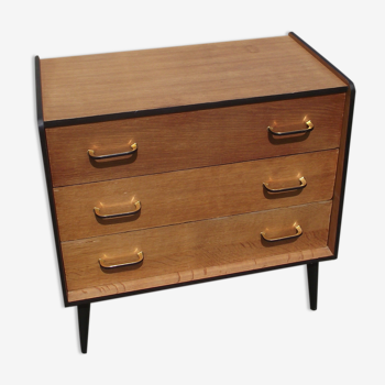 Commode scandinave en chêne des années 60