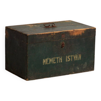 Antique green chest (c.1910) #13