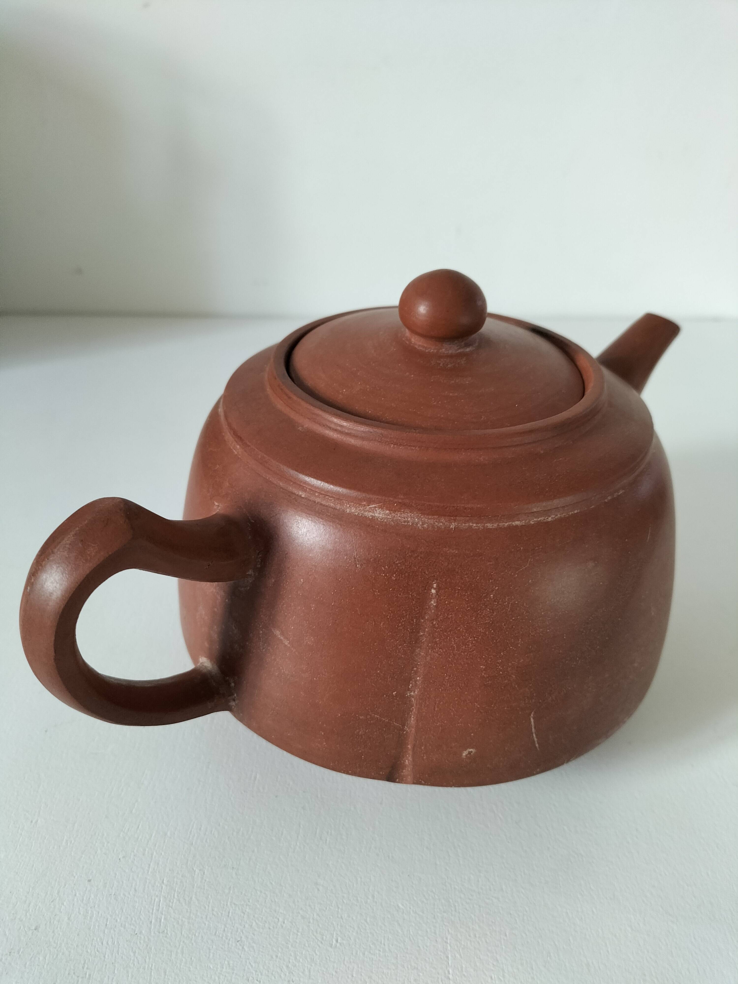 terracotta teapot