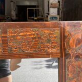 Beveled mirror wooden frame