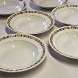 6 antique Villeroy & Boch soup plates in good condition