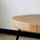 Table tripode en bois vintage