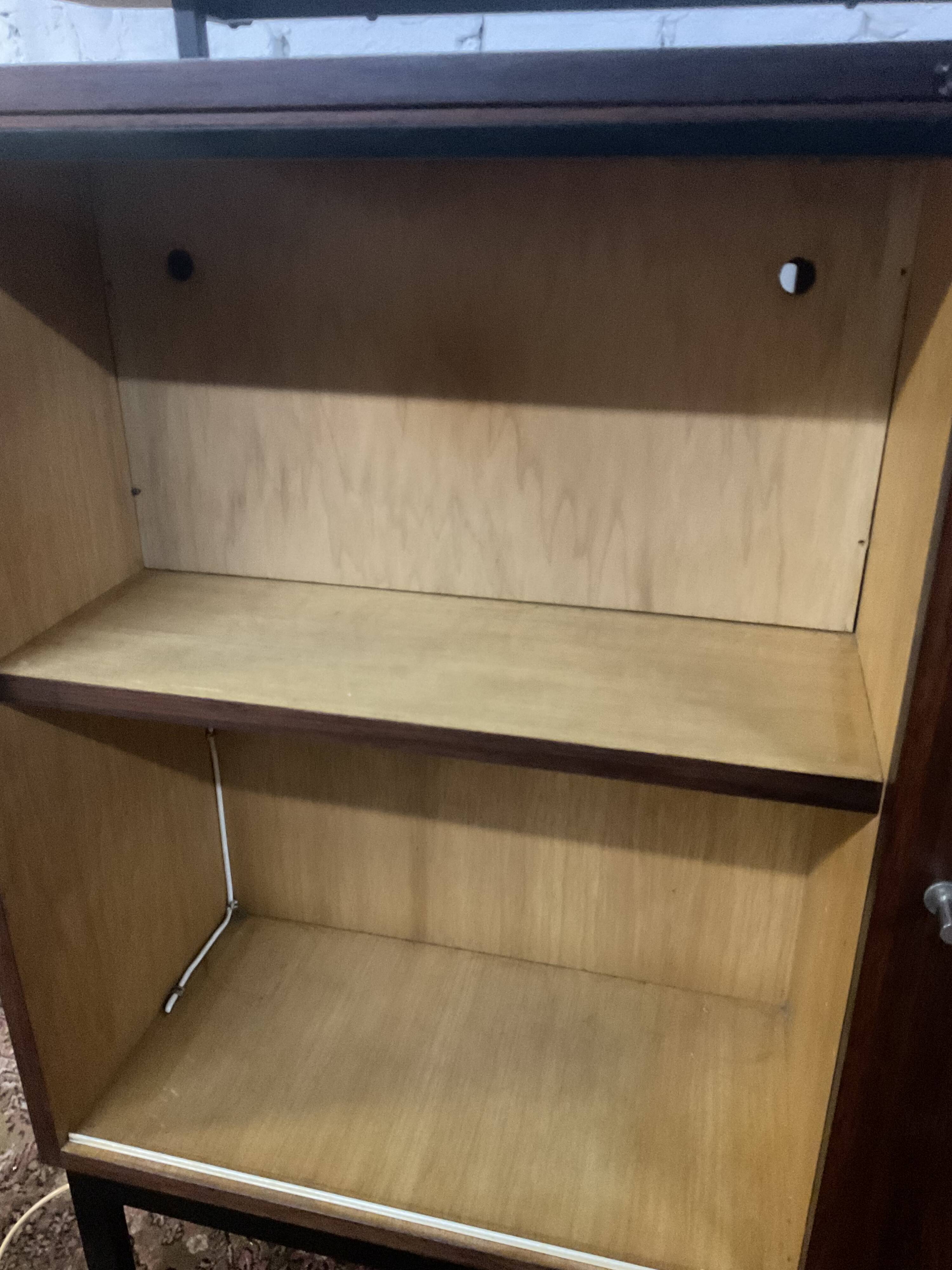 Vintage rosewood bar by Metalform from the 60s