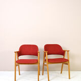 Pair of vintage Nordic armchairs